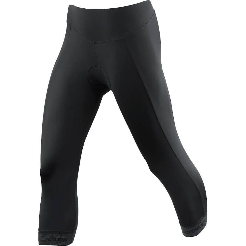 Altura ProGel 3 Womens 3/4 Tights with Pad Black