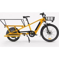 Rear Loading Electric Longtail Cargo Bike R500e - Yellow