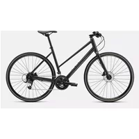 Specialized Sirrus 2.0 Step Through Hybrid Bike 2024 Satin Cast Black/Gloss Black/Satin Black Reflective