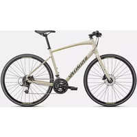 Specialized Sirrus 2.0 Hybrid Bike 2024 Gloss White Mountains/Limestone/Satin Black Reflective