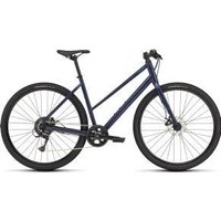 Specialized Sirrus X 1.0 Step-Through Sports Hybrid Bike 2025 Medium - Satin Deep Marine/Grey Blue Reflective
